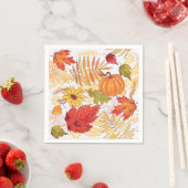 秋柄 スタンダードカクテルナプキン (インサイチュ)