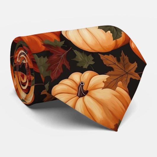 秋柄 ネクタイ (ロール)