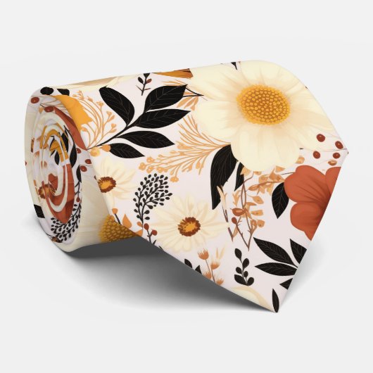 秋柄 ネクタイ (ロール)