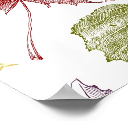 秋柄 ポスター (角)