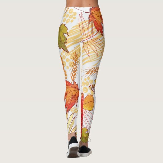 秋柄 レギンス (裏面)