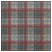 秋格子縞ラストレッドとグレー ファブリック (見本)