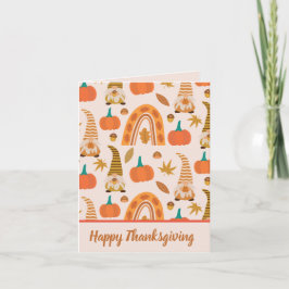 秋格言と秋の虹の感謝祭 シーズンカード