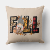 秋格言のアニマルプリントパターン装飾用クッション クッション (裏面)