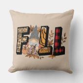 秋格言のアニマルプリントパターン装飾用クッション クッション (正面)