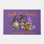 秋格言トリオウォーター色ハロウィーン ドアマット (正面)