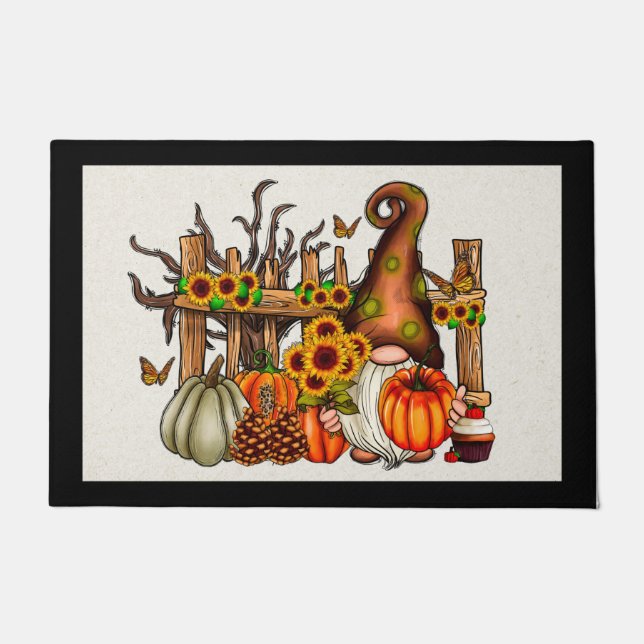 秋格言ドアマット ドアマット (正面)