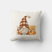 秋格言パンプキンサンクスギビング装飾用クッション クッション (正面)