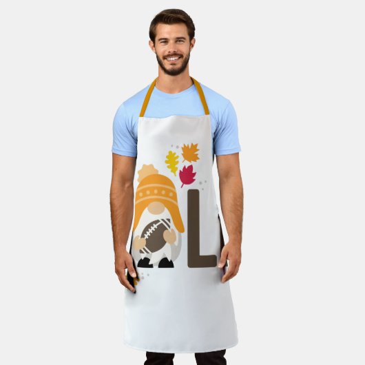 秋格言離れと エプロン (着用した状態)