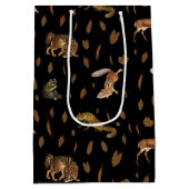 秋森林動物紅葉 ミディアムペーパーバッグ (裏面)