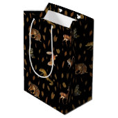 秋森林動物紅葉 ミディアムペーパーバッグ (裏面アングル)