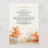 秋森林結婚景観詳細 エンクロージャーカード (正面)