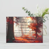 秋森林記念お祝いの写真 招待状 (スタンド正面)