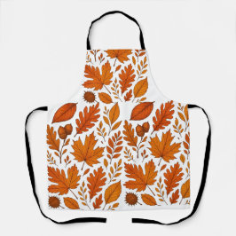 秋植物学 – ヴィンテージ紅葉 エプロン