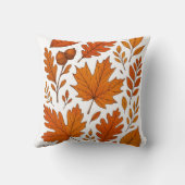 秋植物学 – ヴィンテージ紅葉 クッション (裏面)