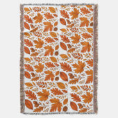 秋植物学 – ヴィンテージ紅葉 スローブランケット (正面縦)