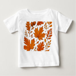 秋植物学 – ヴィンテージ紅葉 ベビーTシャツ