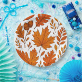 秋植物学 – ヴィンテージ紅葉 ペーパープレート (パーティー)