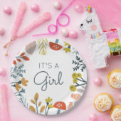 秋植物性ベビーシャワー ペーパープレート (パーティー)