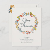 秋植物感謝祭 シーズンポストカード (正面/裏面)