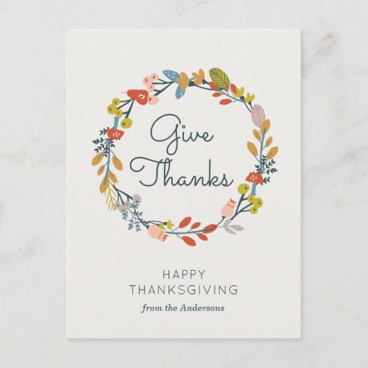 秋植物感謝祭 シーズンポストカード (正面)