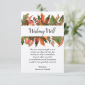 秋植物願いウェル素朴クラフト結婚ズ エンクロージャーカード (スタンド正面)