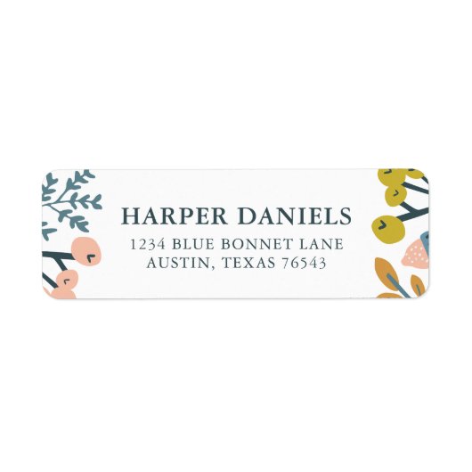 秋植物 ラベル (正面)