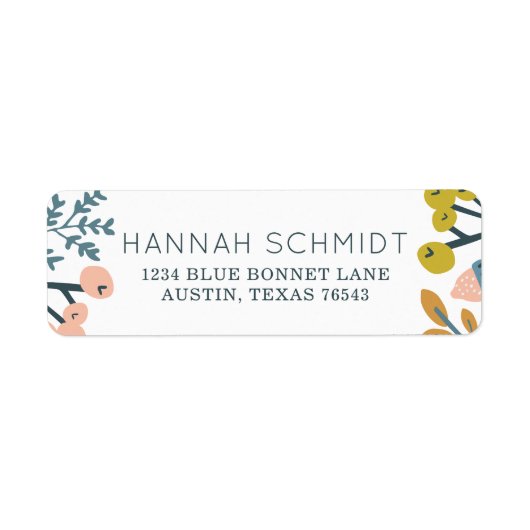 秋植物 ラベル (正面)