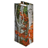秋樺の木ツリーズサンクスギビング ワインギフトバッグ (裏面アングル)