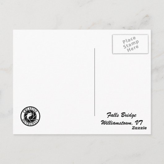 秋橋 ポストカード (裏面)