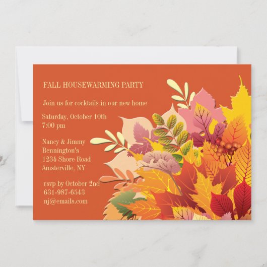 秋歓喜招待状 招待状 (正面)