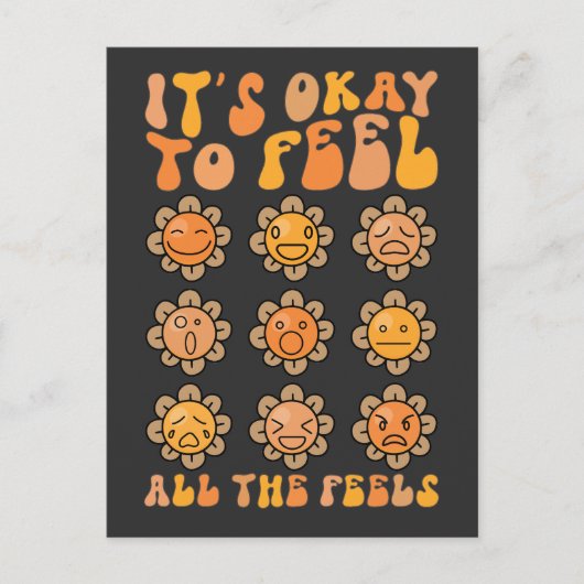 秋気分が落ちるのは仕方ないメンタルヘルスケア シーズンポストカード (正面)