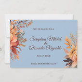 秋水の色素朴フローラ保存日付 招待状 (裏面)