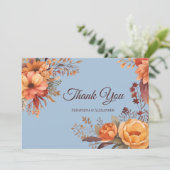 秋水の色素朴フローラ結婚サンキュー サンキューカード (スタンド正面)