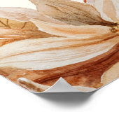 秋水エレガント色のウェル結婚カムサイン ポスター (角)