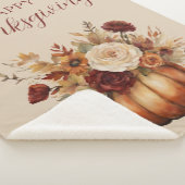 秋水彩かぼちゃと花 –  シェルパブランケット (3/4)