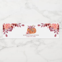 秋水彩かぼちゃフローラ水瓶ラベル