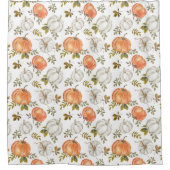 秋水彩かぼちゃ模様 シャワーカーテン (正面)