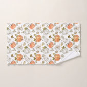 秋水彩かぼちゃ模様 バスタオルセット (ハンドタオル)