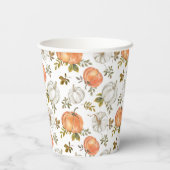 秋水彩かぼちゃ模様 紙コップ (裏面)