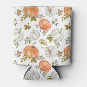 秋水彩かぼちゃ模様 缶クーラー (正面)