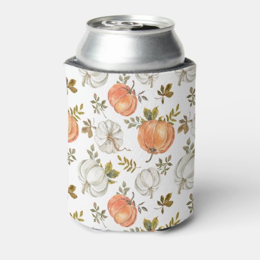 秋水彩かぼちゃ模様 缶クーラー (缶裏面)