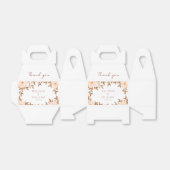 秋水彩フローラアイボリー結婚ズサンキュー フェイバーボックス (折り畳みなし)