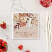 秋水彩フローラオンタウペバースデーパーティー スタンダードカクテルナプキン (インサイチュ)