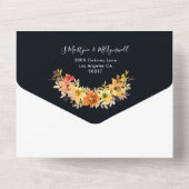 秋水彩フローラストリングラ結婚イト オールインワン招待状 (裏面)