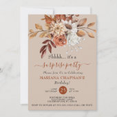 秋水彩フローラトゥープサプライズパーティー 招待状 (正面)