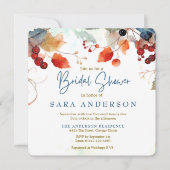秋水彩フローラブライダル招待状 招待状 (正面)