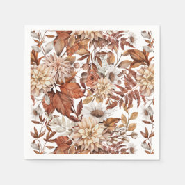 秋水彩フローラベビーシャワー スタンダードカクテルナプキン