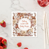 秋水彩フローラベビーシャワー スタンダードカクテルナプキン (インサイチュ)