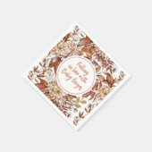 秋水彩フローラベビーシャワー スタンダードカクテルナプキン (角)